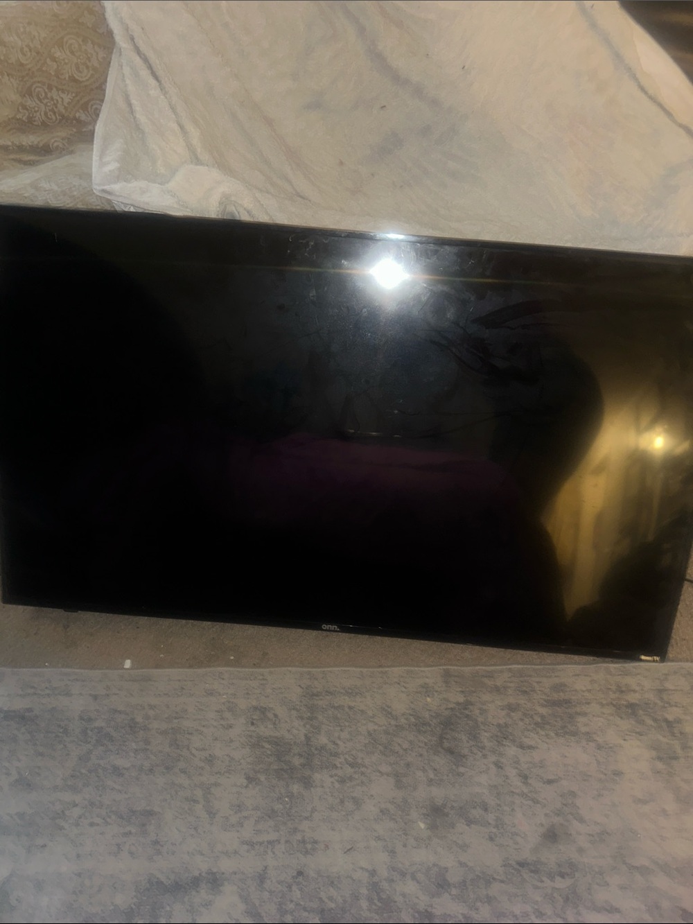 Home. Black LED TV - Sleek Black Display